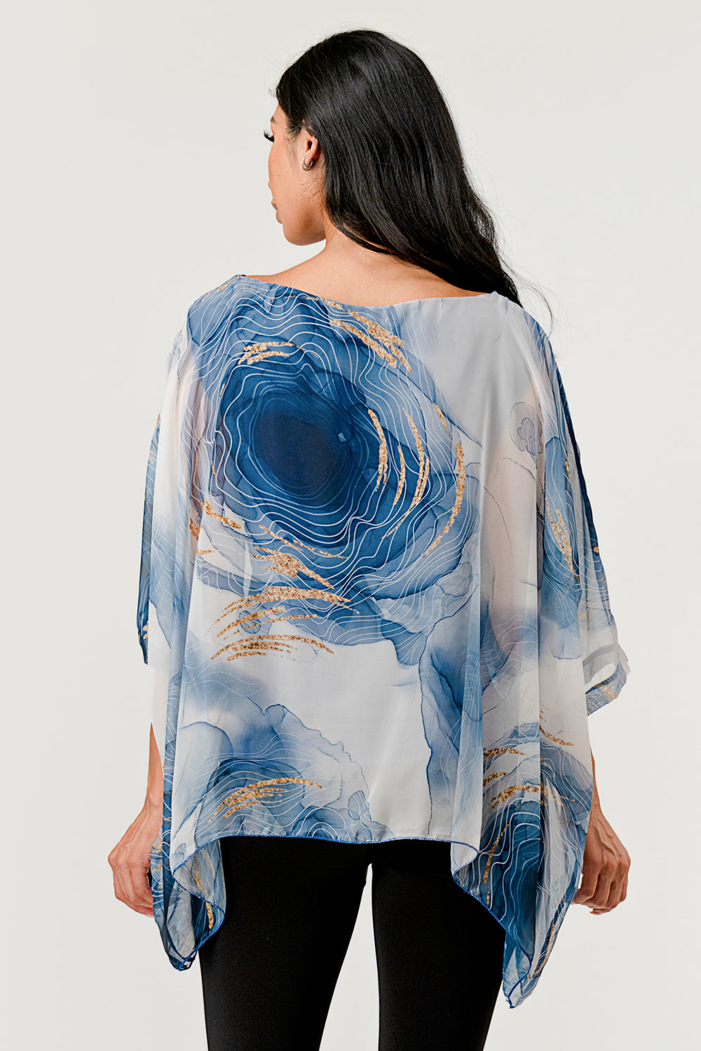 Raw Moda Italian Abstract Fodera Top Top Raw Moda