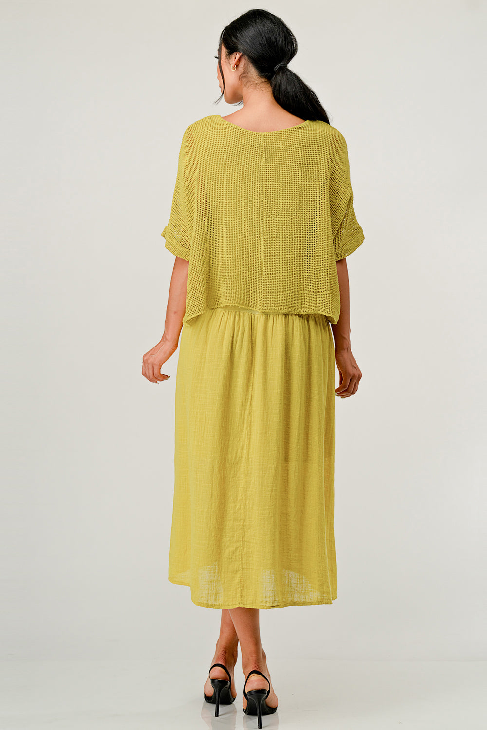 Raw Moda Italian Top Bottom Cotton Dress Dress Raw Moda