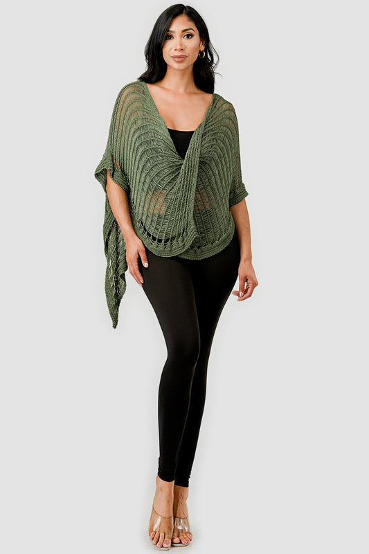 Close-up of handwoven crochet texture and stitching