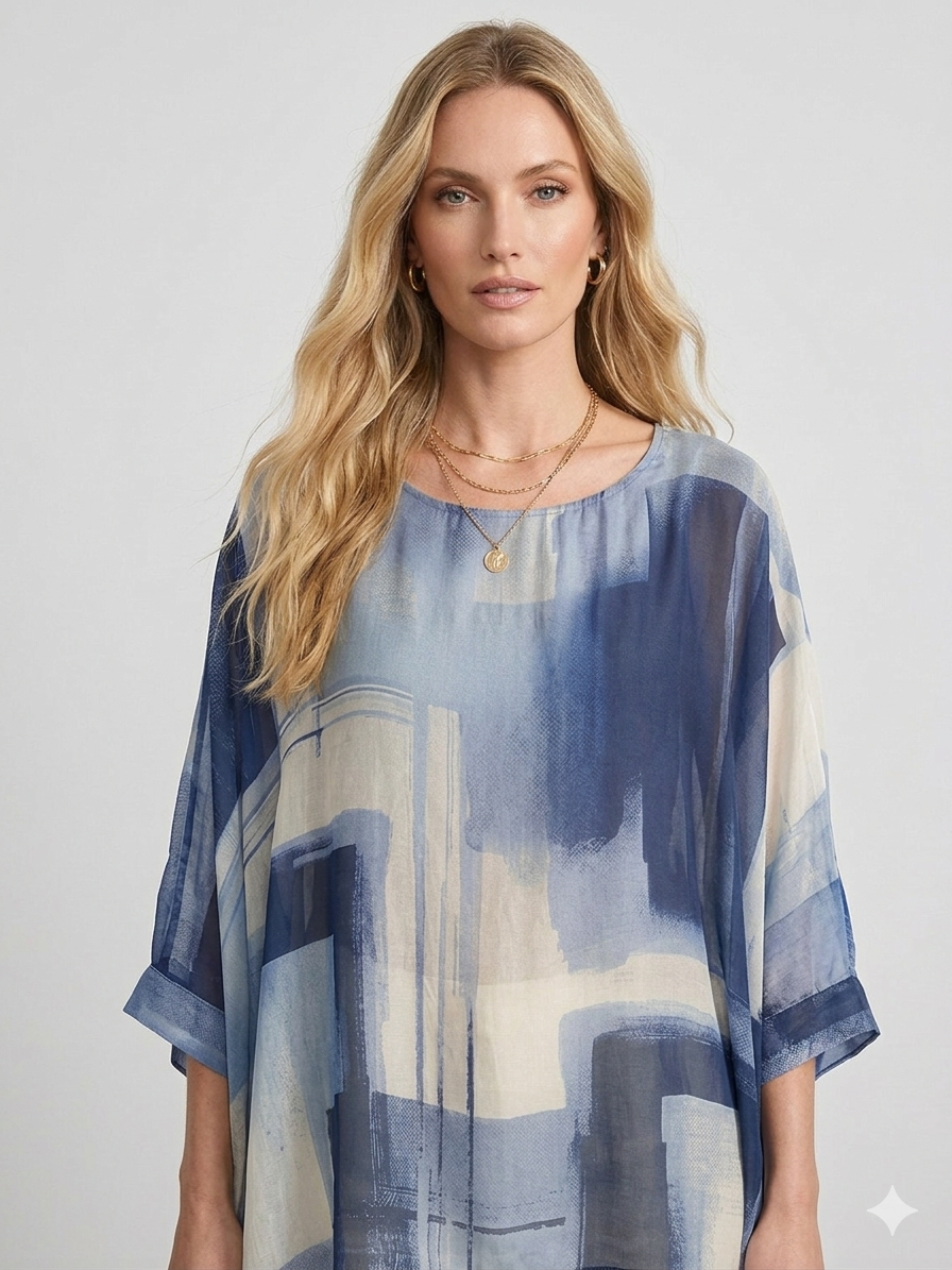 Ls Piottura Italian Silk Top | Raw Moda