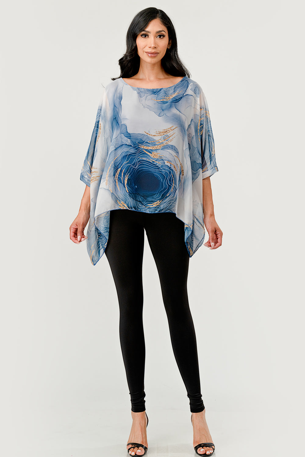 Raw Moda Italian Abstract Fodera Top Top Raw Moda