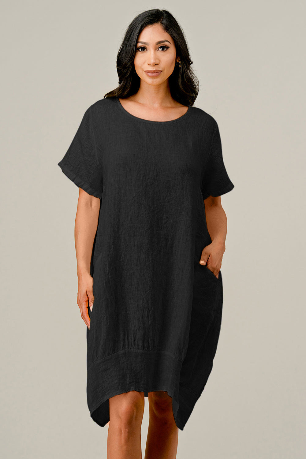 Raw Moda Short Perin Linen Dress