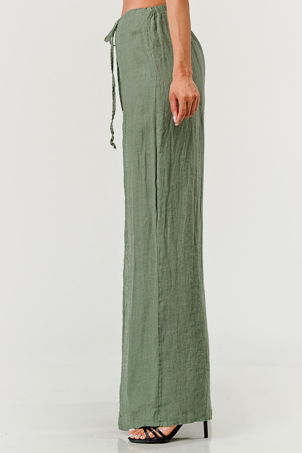 Monika Side Layered Linen Pants