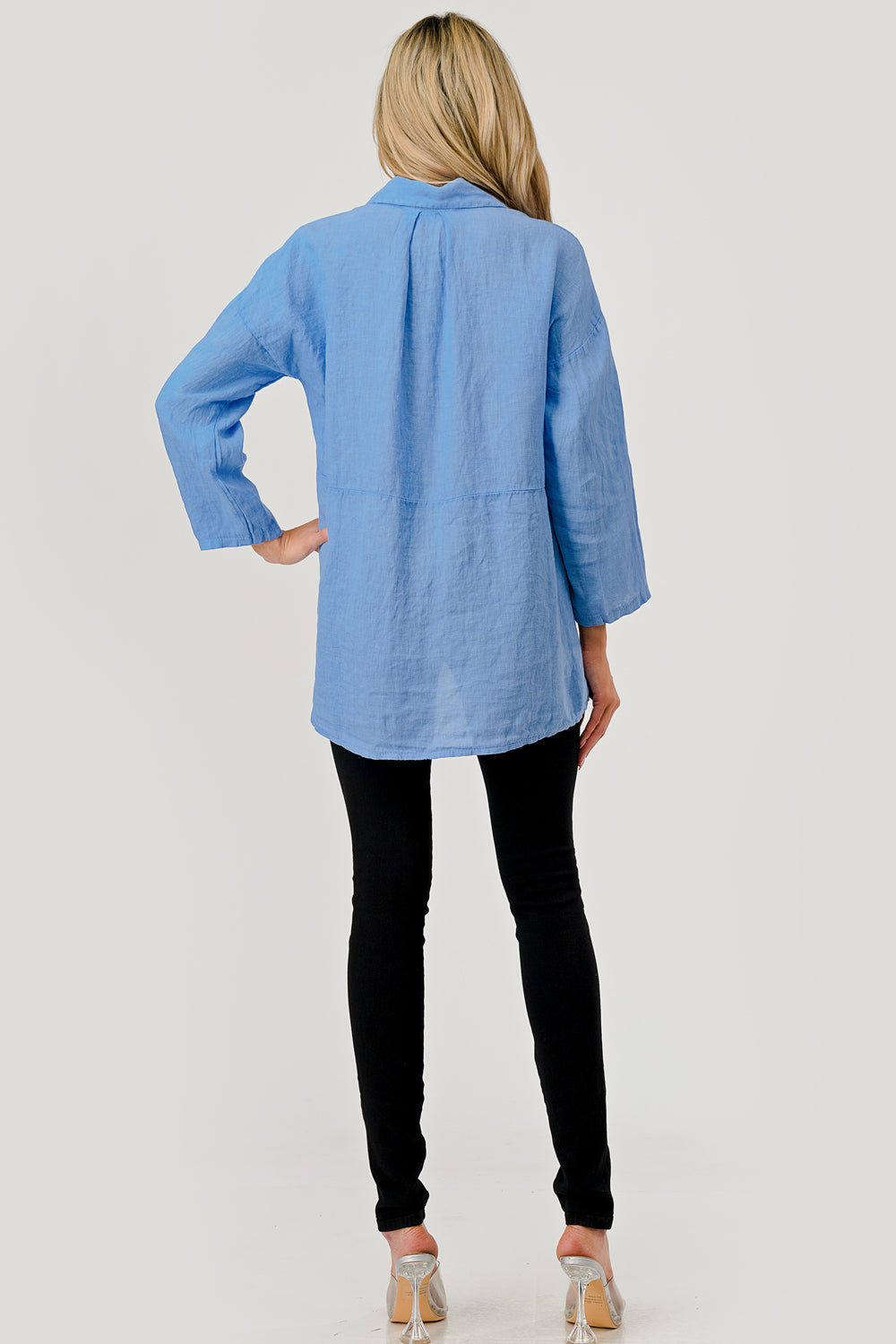 Raw Moda Short Linen Button Shirt - Raw Moda