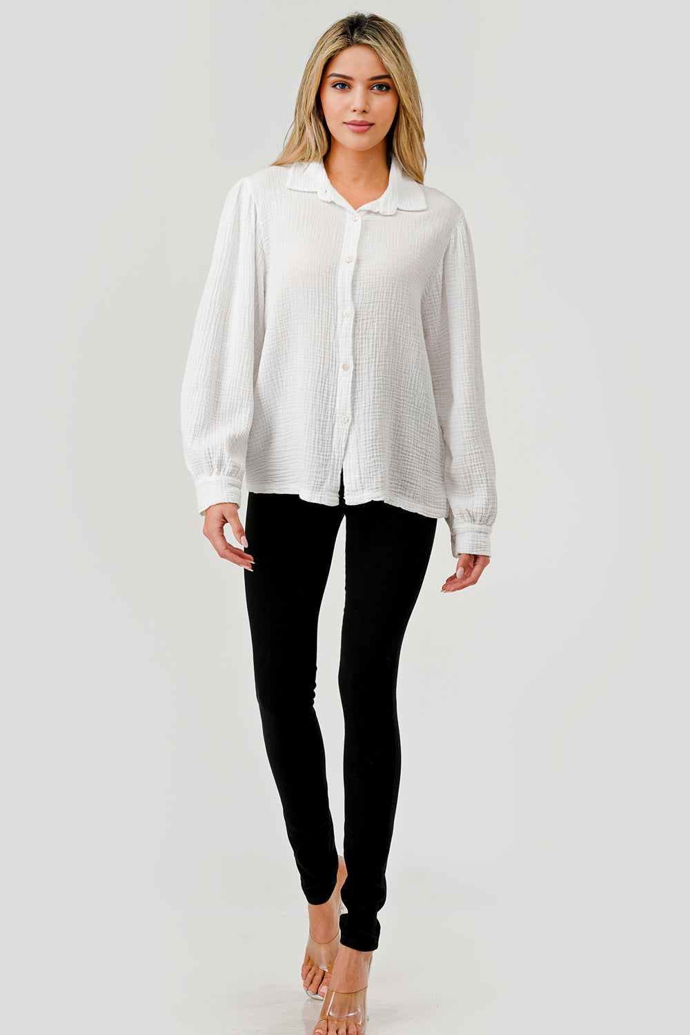 Raw Moda Dahila Cotton Button Shirt - Raw Moda
