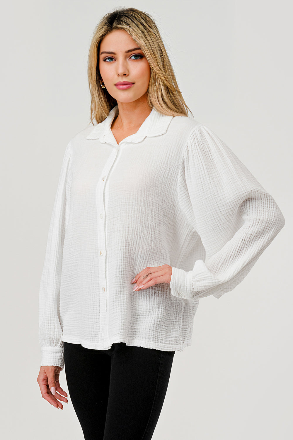 Raw Moda Dahila Cotton Button Shirt - Raw Moda