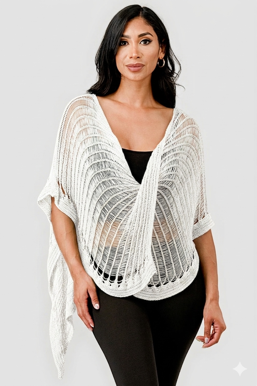 Asymmetric Layered Crochet Top