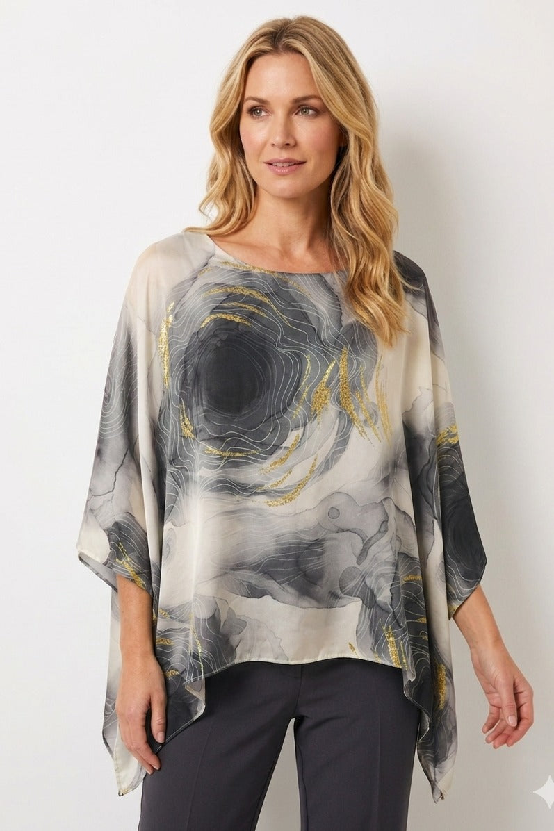 Raw Moda Italian Abstract Fodera Top