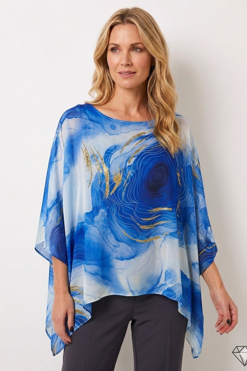 Raw Moda Italian Abstract Fodera Top