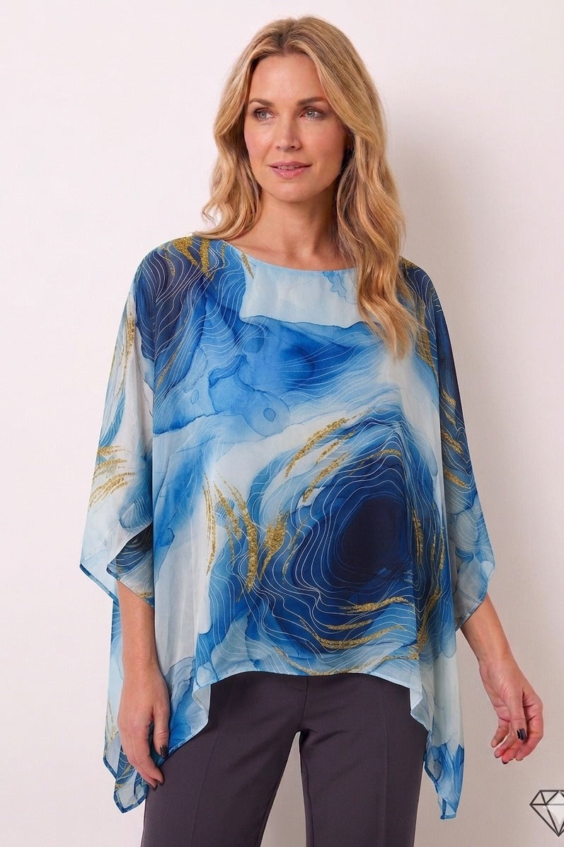 Raw Moda Italian Abstract Fodera Top