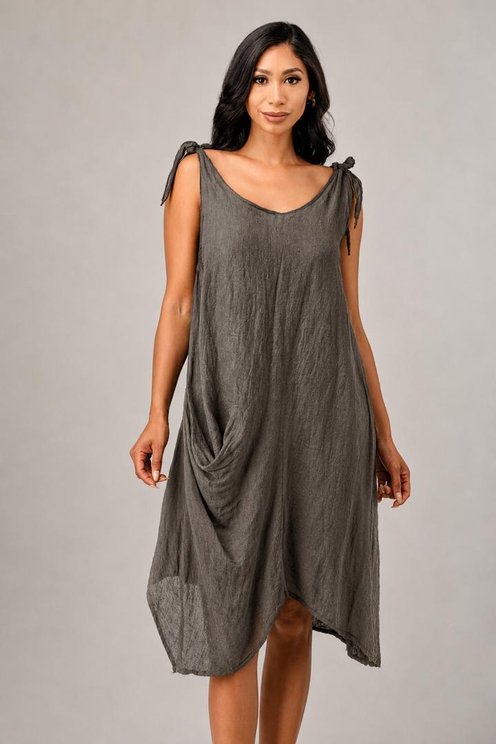 Raw Moda Tie Straps Dress W pocket