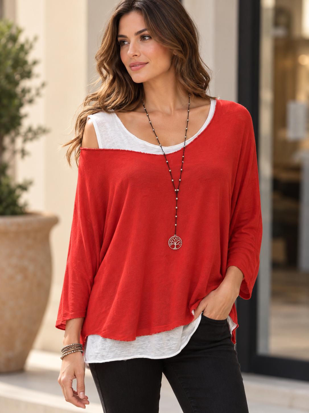 Two Piece Italian Modal Sweater