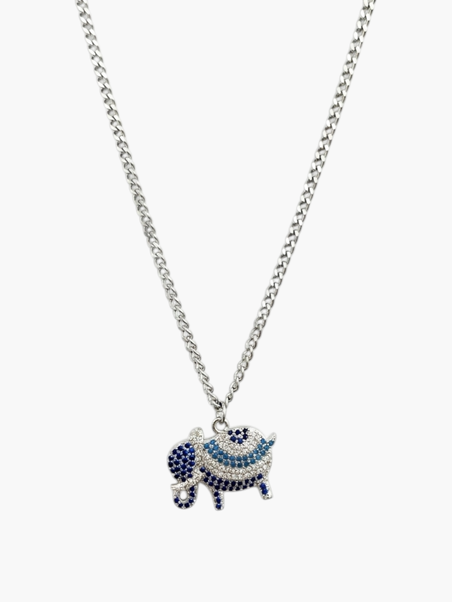 Elephant Cubic Zirconia Necklace