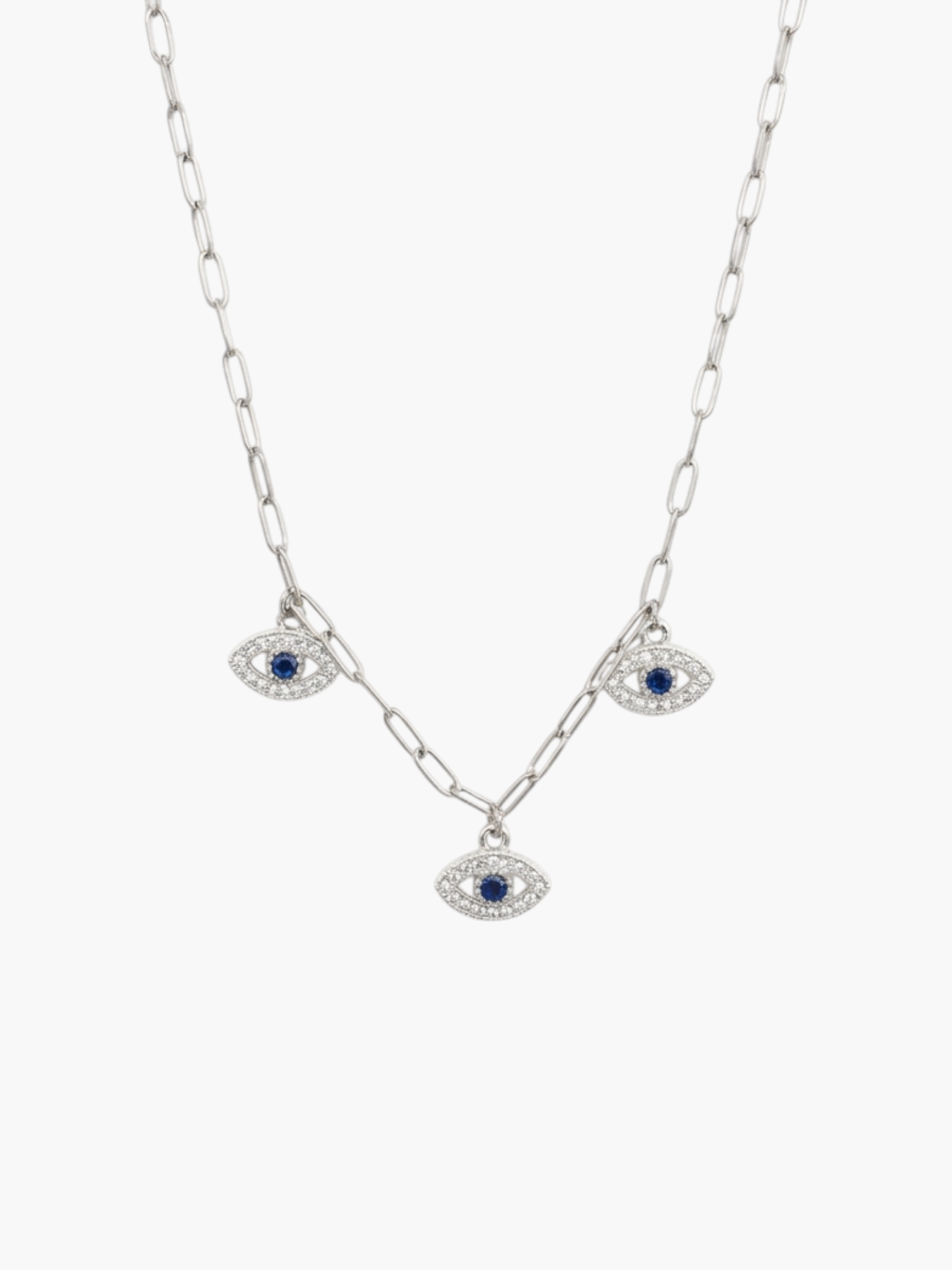 Evil Eye Trio Necklace