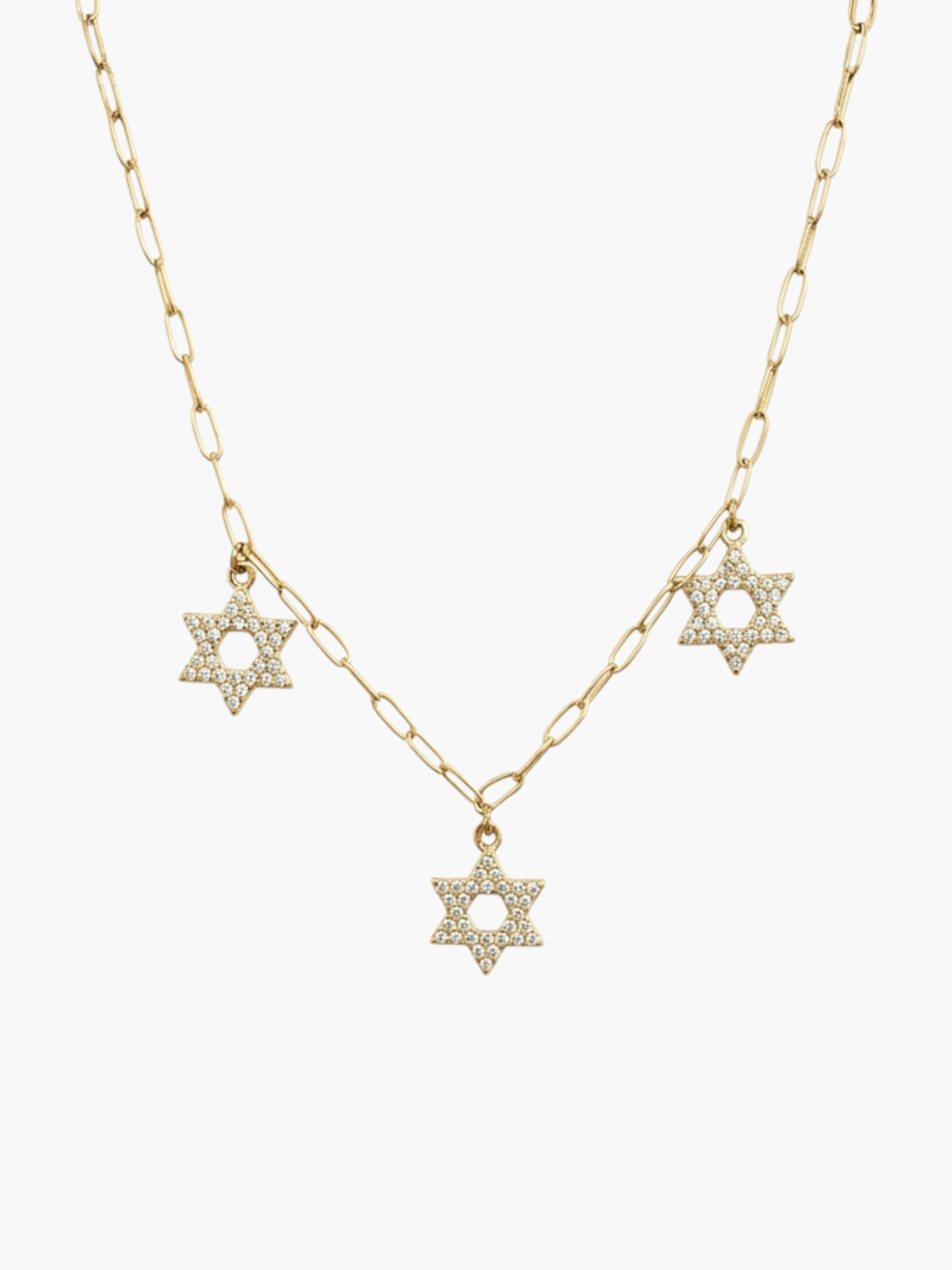 Star David Trio Necklace