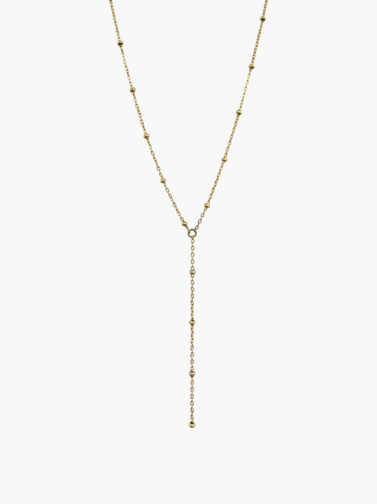 Lariat Ball Chain Necklace