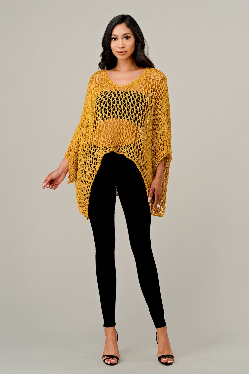 Raw Moda Crochet Sweater Top Raw Moda