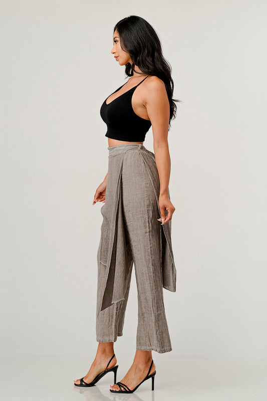 Raw Moda Linen Layered Minna Pants Bottom Raw Moda