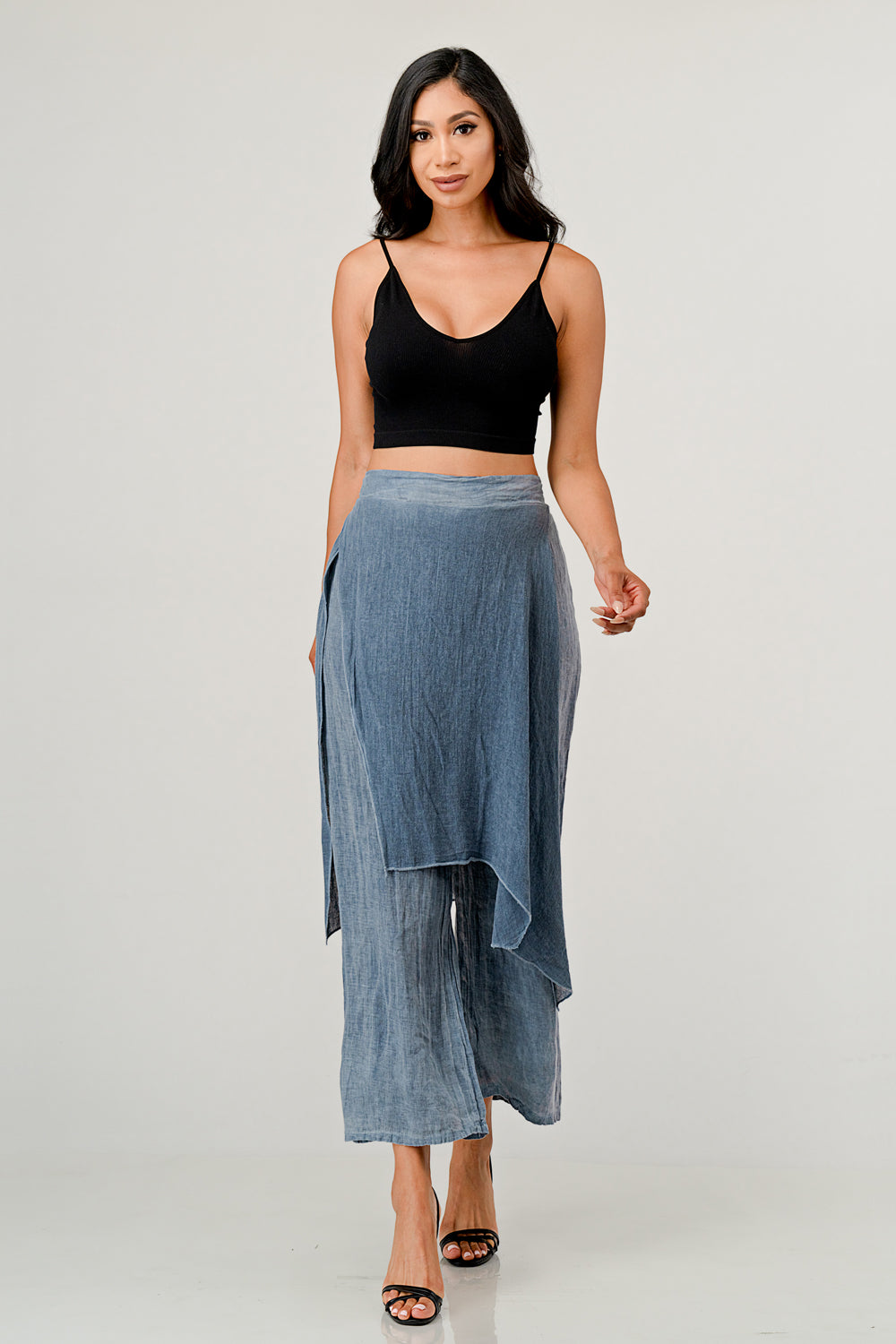 Raw Moda Linen Layered Minna Pants Bottom Raw Moda
