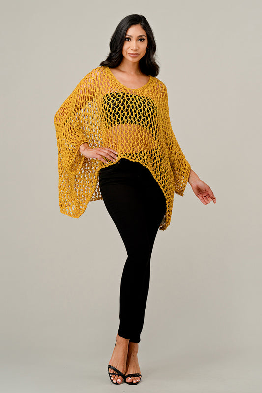 Raw Moda Crochet Sweater Top Raw Moda