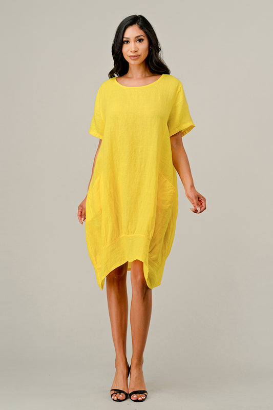 Raw Moda Short Perin Linen Dress Dress Raw Moda