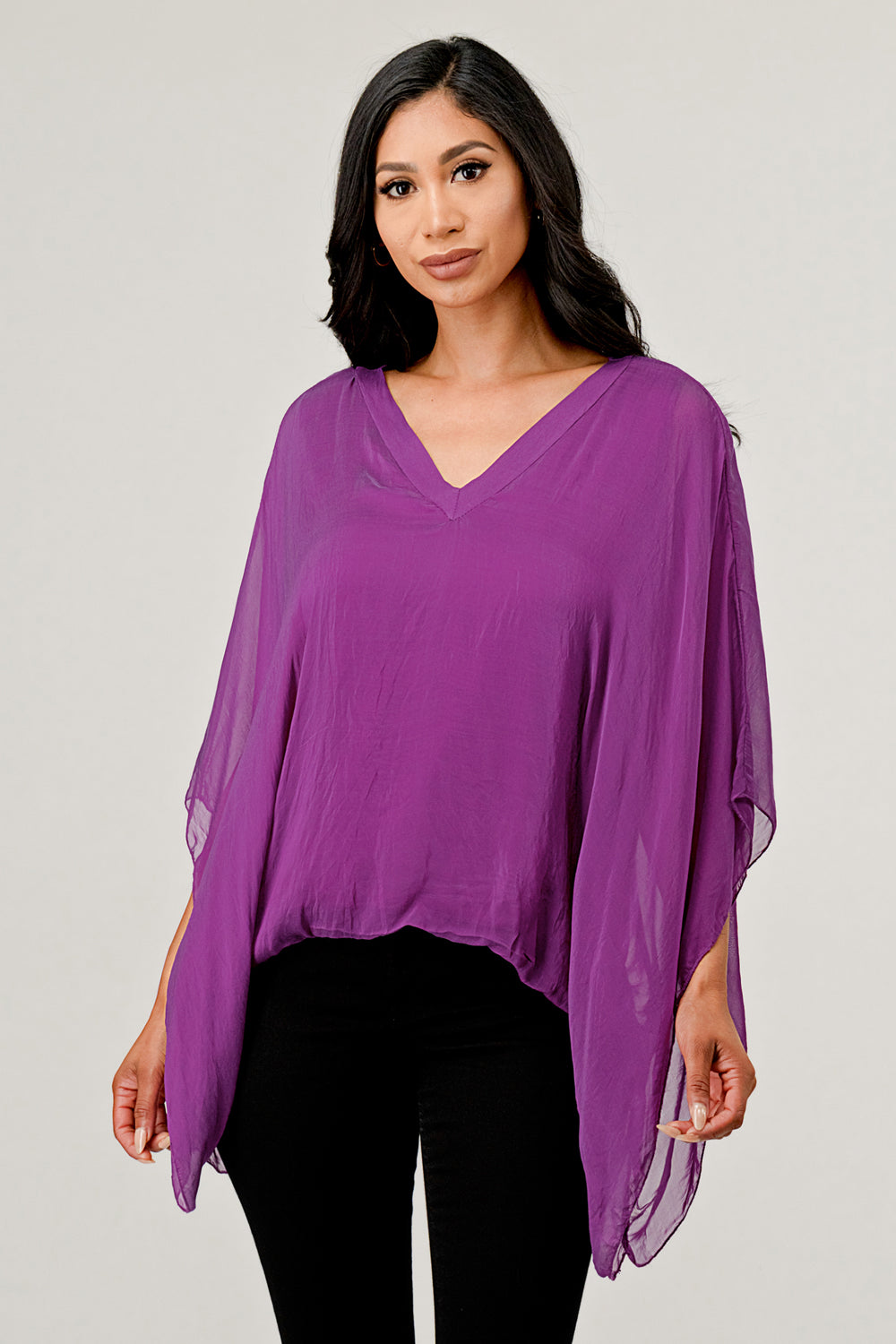 Mona Italian Silk Topper main image 1