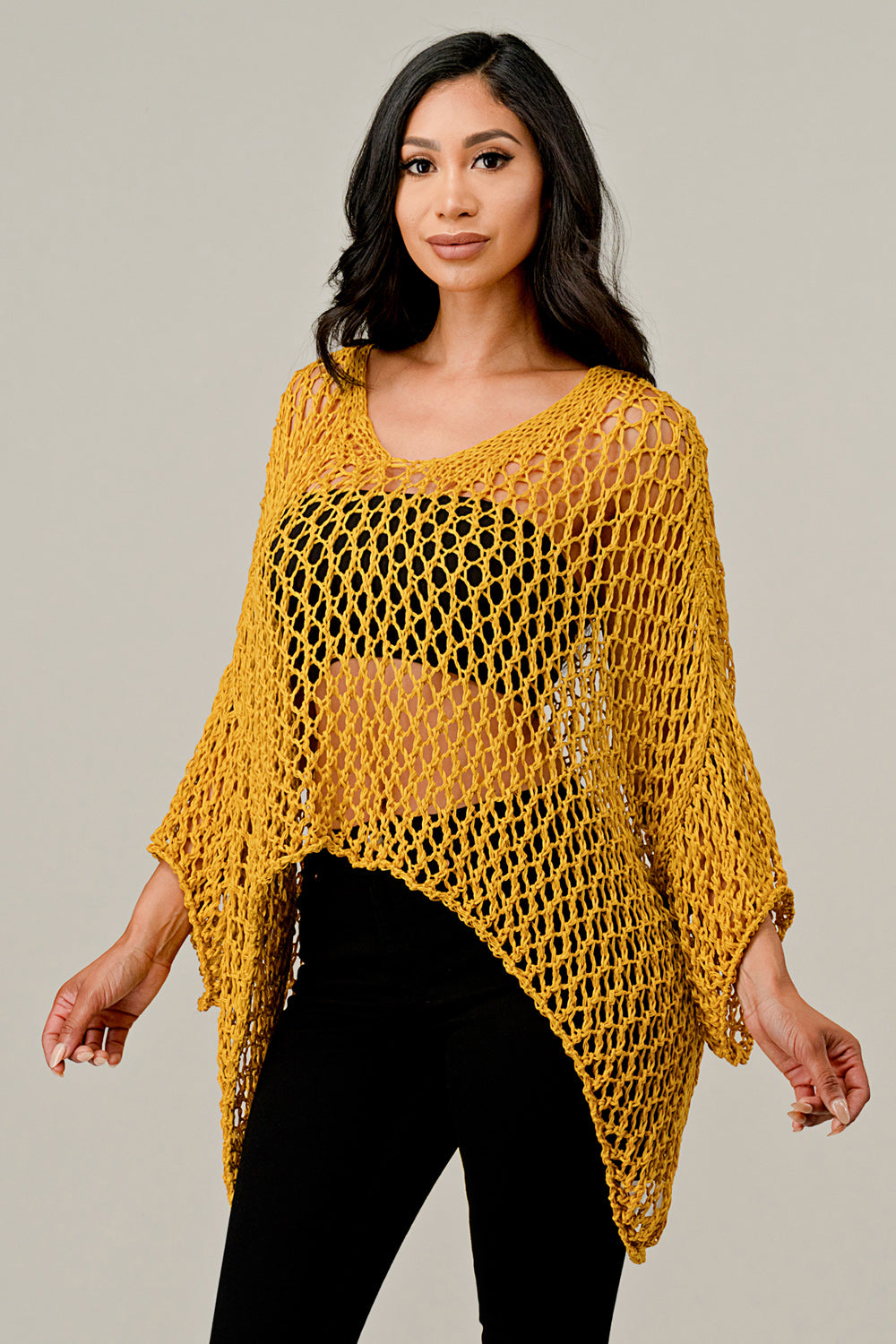 Raw Moda Crochet Sweater Top Raw Moda