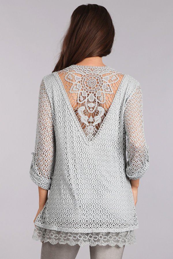 Raw Moda Italian Blouse Top Palermo Crochet Top Raw Moda
