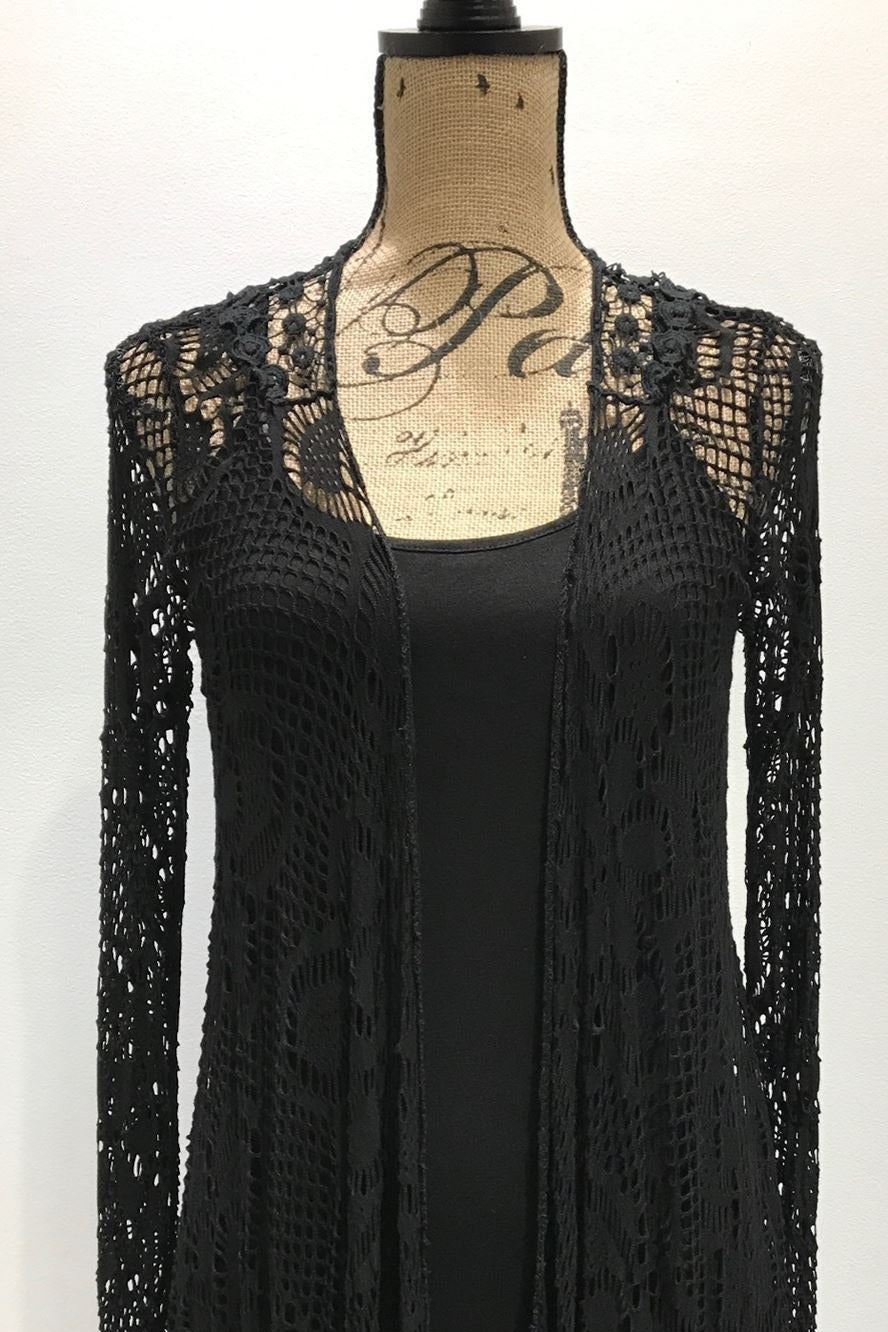 Italian Raw Moda Twin Set Farfala With Butterfly on The Back Top Raw Moda one size black