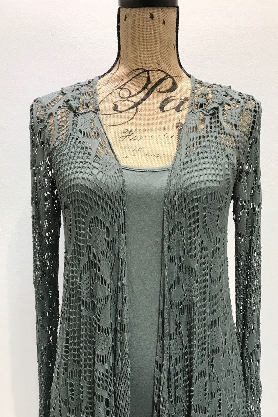 Italian Raw Moda Twin Set Farfala With Butterfly on The Back Top Raw Moda one size olive