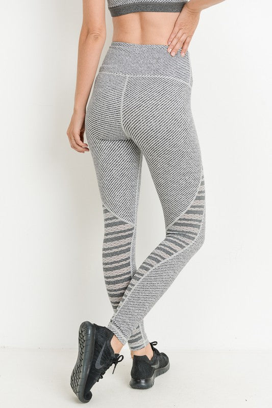 Raw Moda Grey Mesh Panels Leggings Leggings Raw Moda