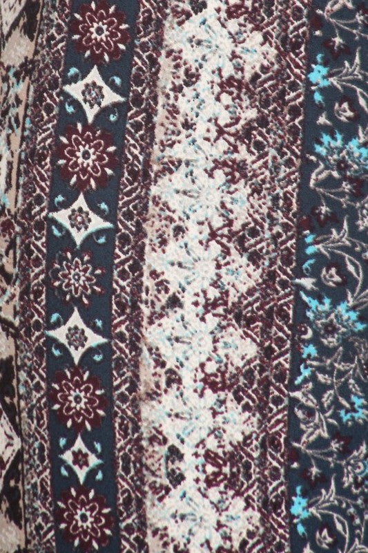 Raw Moda Printed Bellbottom Pants Bottom Raw Moda