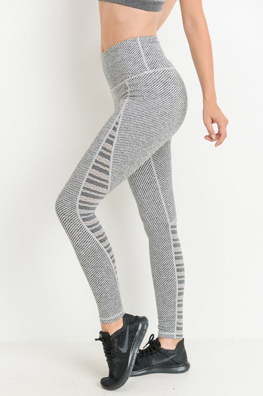 Raw Moda Grey Mesh Panels Leggings Leggings Raw Moda Small