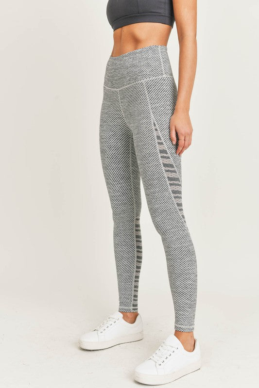 Highwaist Infinity Mesh Combo Leggings Leggings Raw Moda Small Grey