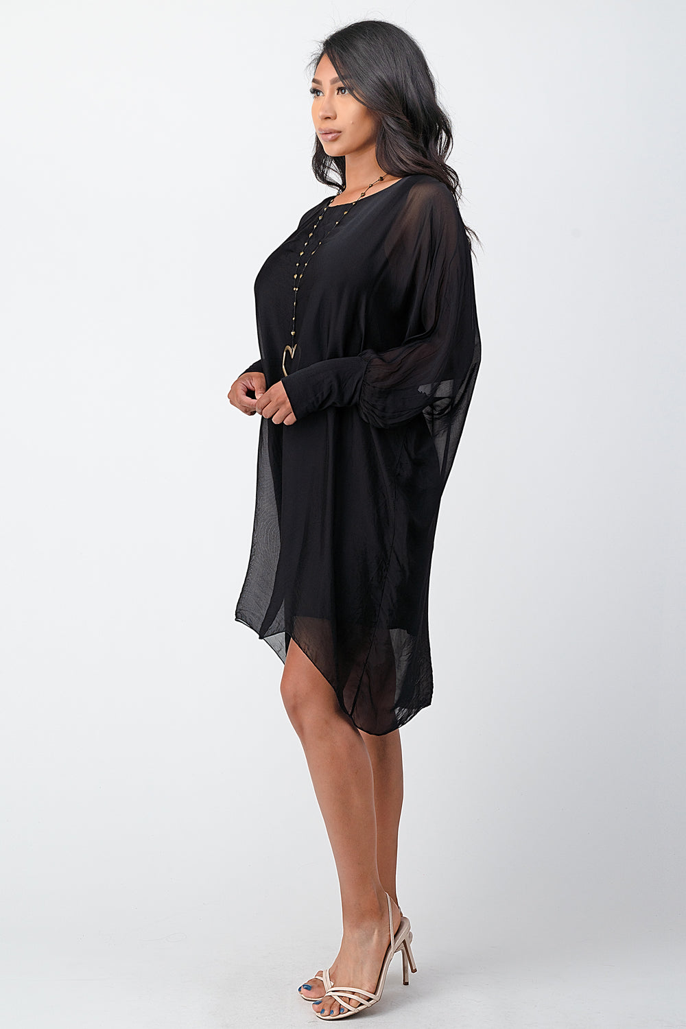 Raw Moda Long Silk Italian Dress Dress Raw Moda