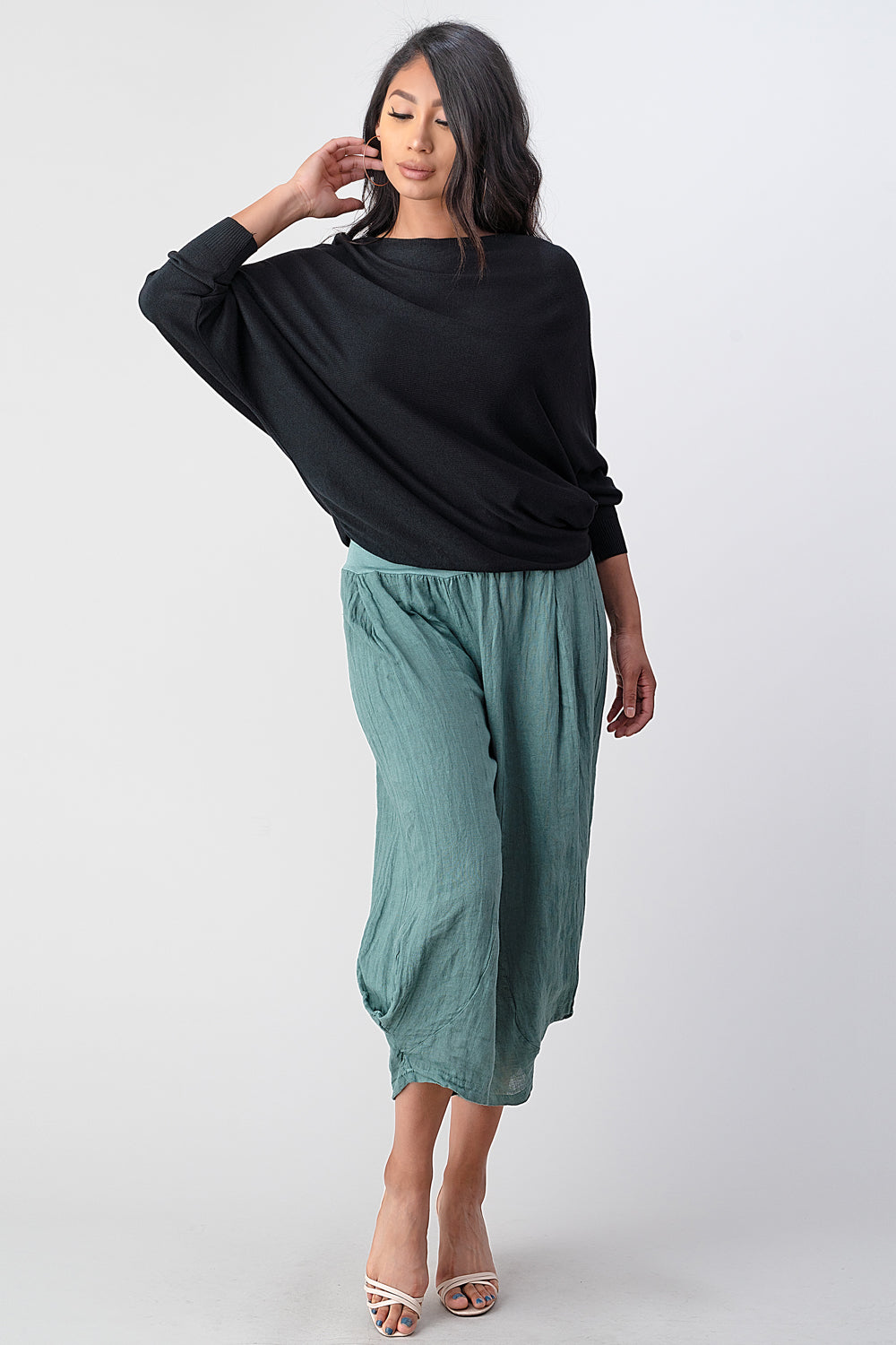 Raw Moda Italian Modal Blouse Top Raw Moda