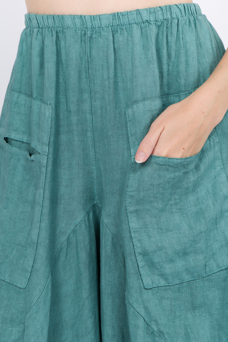 Raw Moda Italian Linen Pants Skirt Bottom Raw Moda