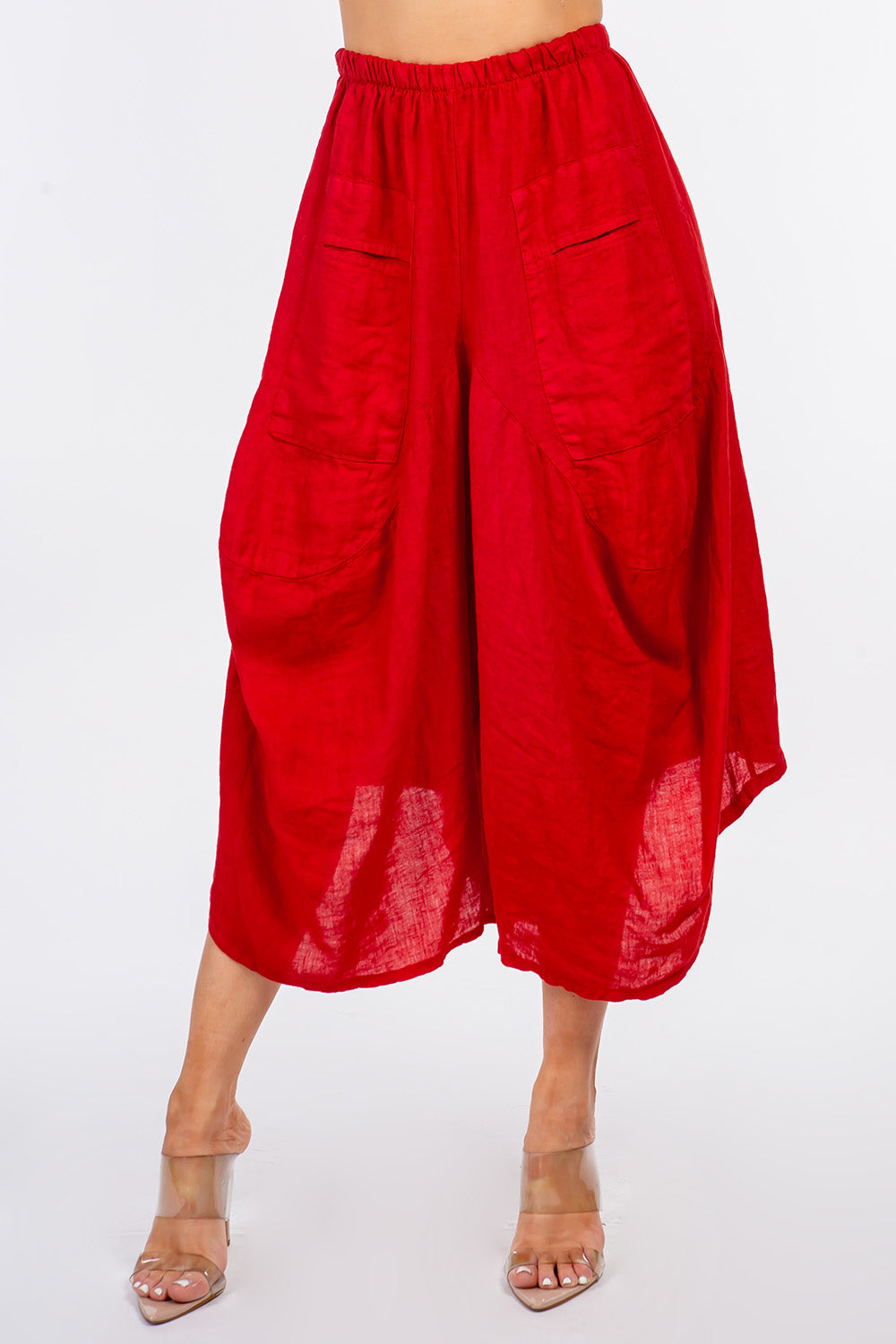 Raw Moda Italian Linen Pants Skirt Bottom Raw Moda