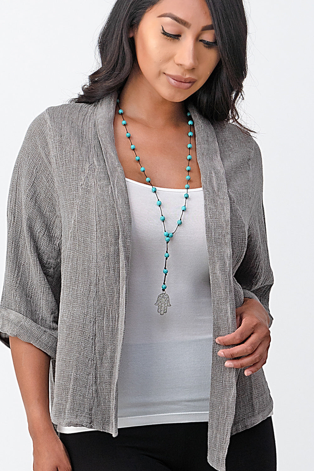 Raw Moda Short Linen Jacket Top Raw Moda