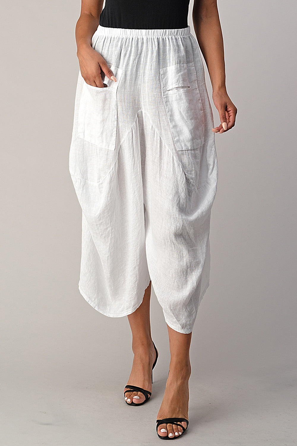 Raw Moda Italian Linen Pants Skirt Bottom Raw Moda