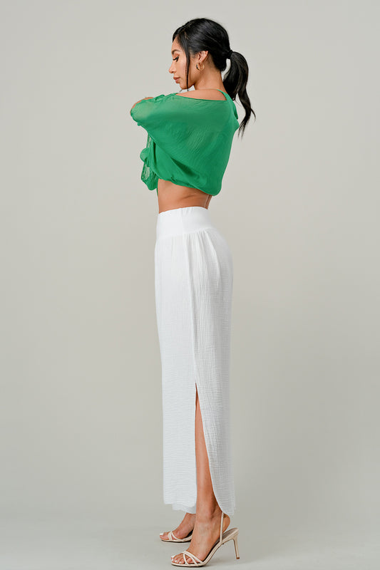 Raw Moda Long Italian Nima Cotton Pants Bottom Raw Moda