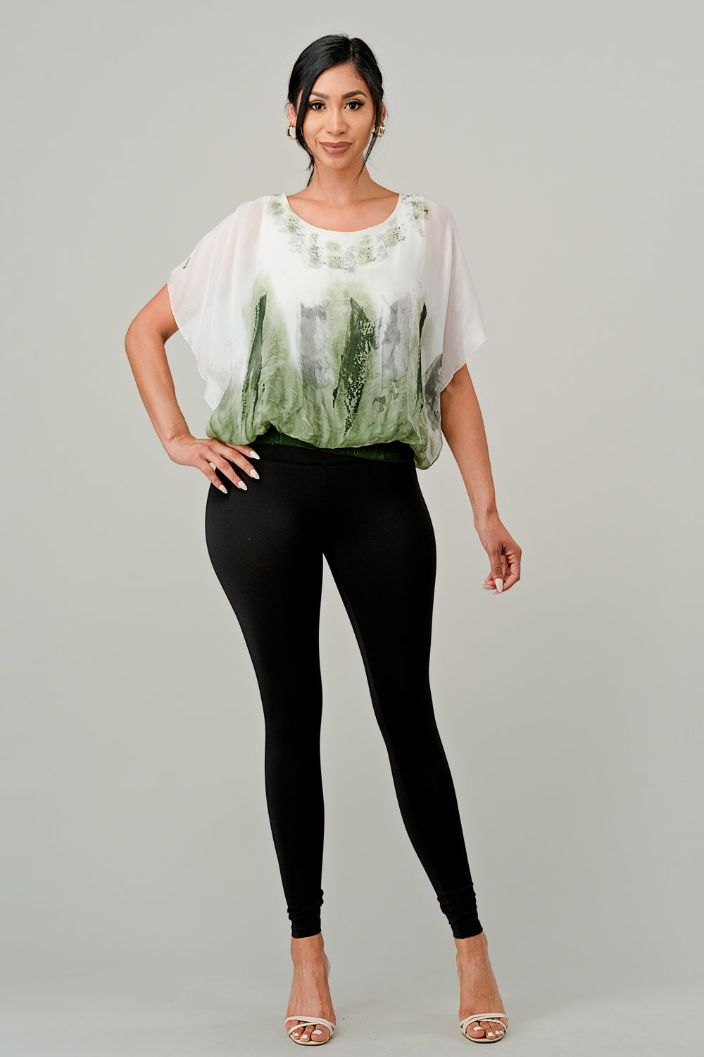 Raw Moda Tie Dye Silk Top Raw Moda