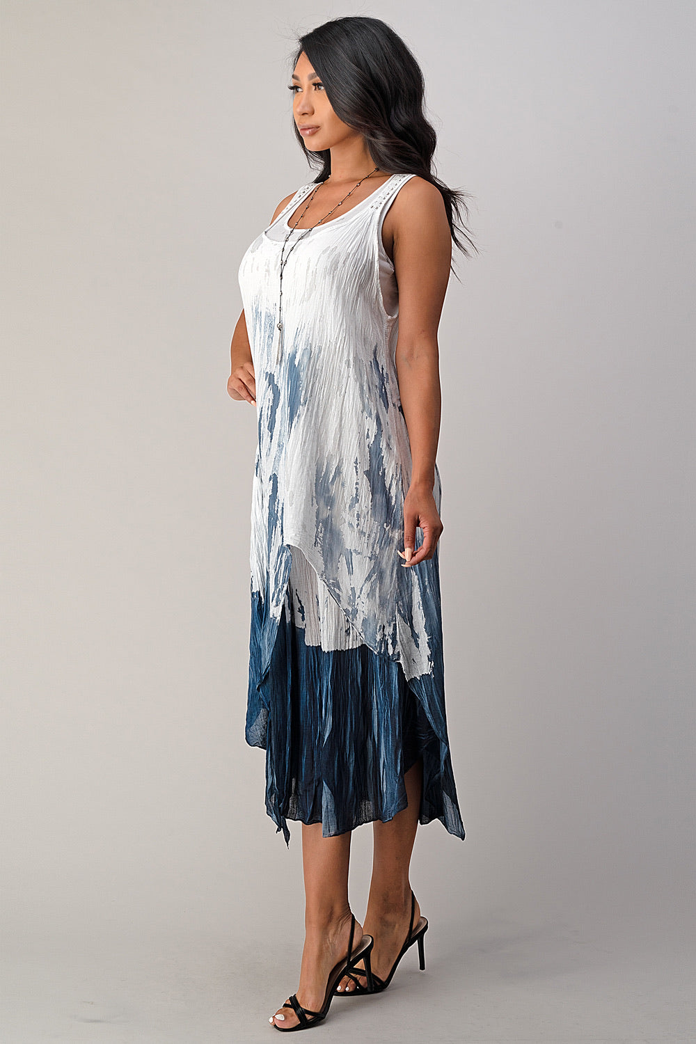 Raw Moda Cotton Tie Dye Dress Dress Raw Moda