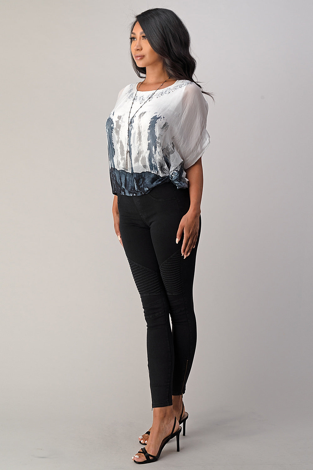 Raw Moda Tie Dye Silk Top Raw Moda