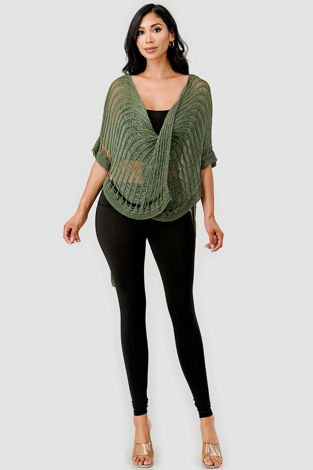 Asymmetric Layered  Crochet Top