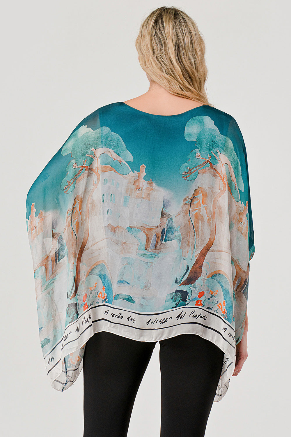 Raw Mode Love Tree Silk Top