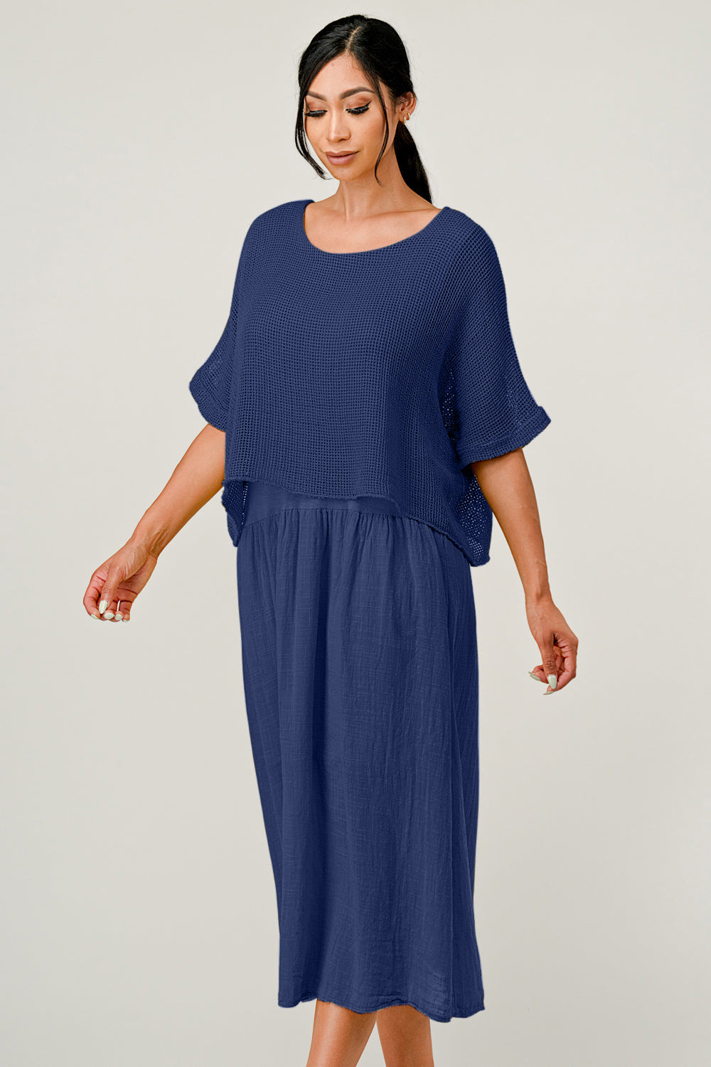 Raw Moda Italian Top Bottom Cotton Dress - Raw Moda