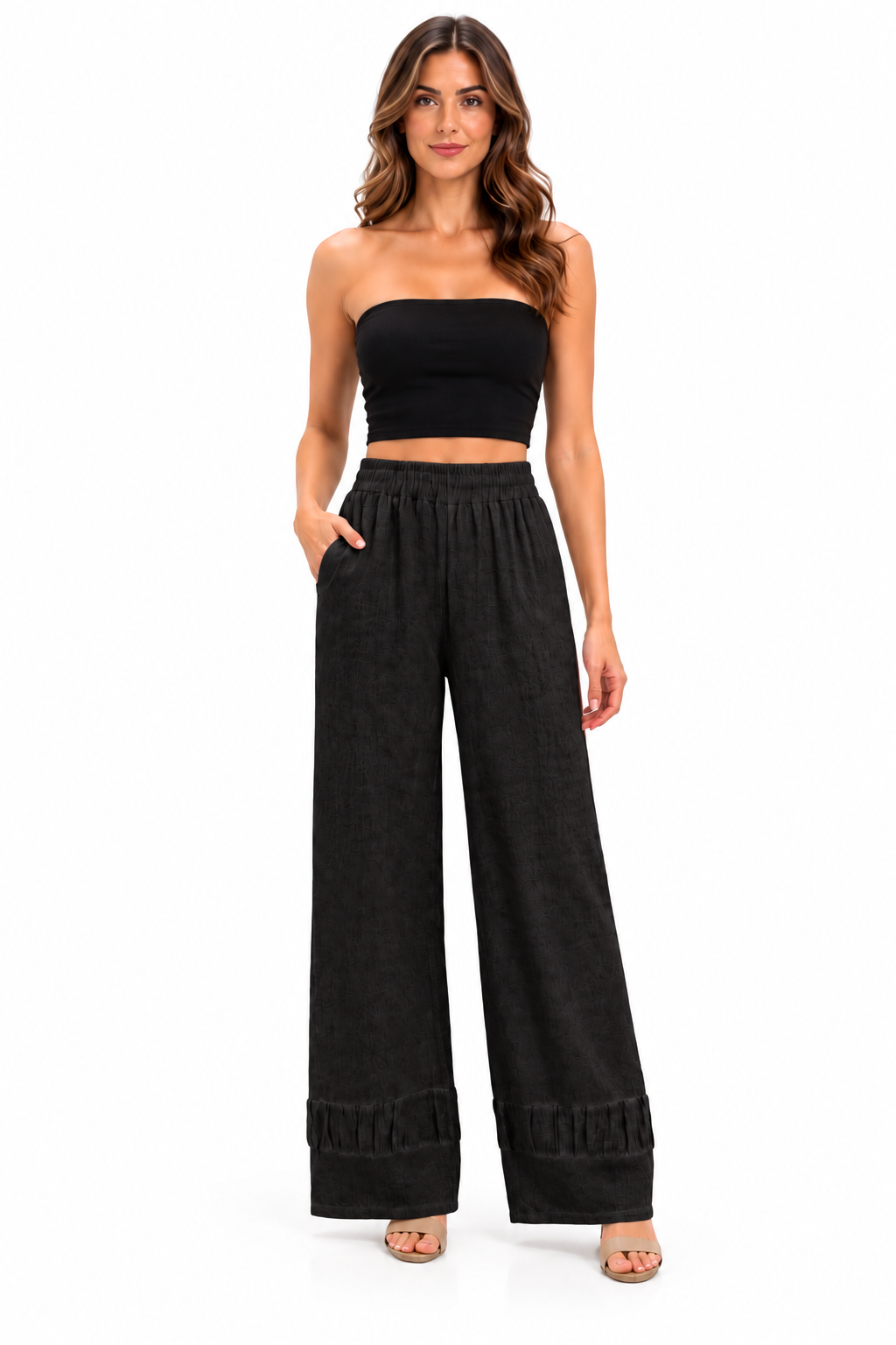 Raw Moda Riviera Linen Pants in Black