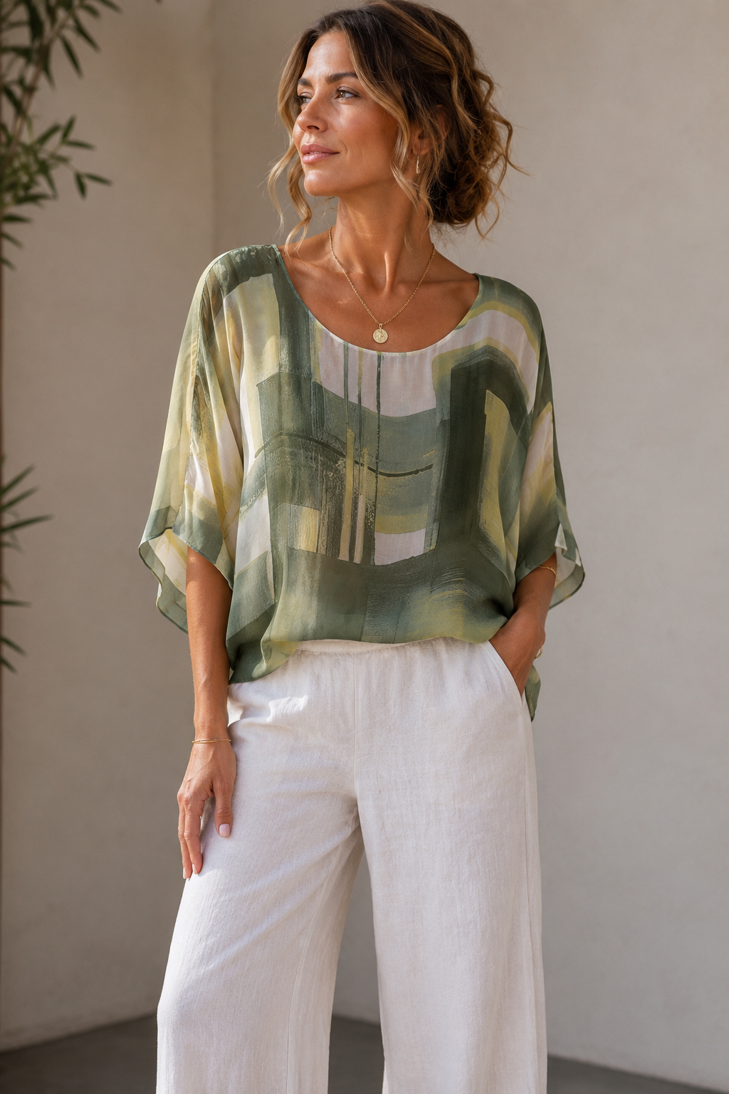 Ls Piottura Italian Silk Top