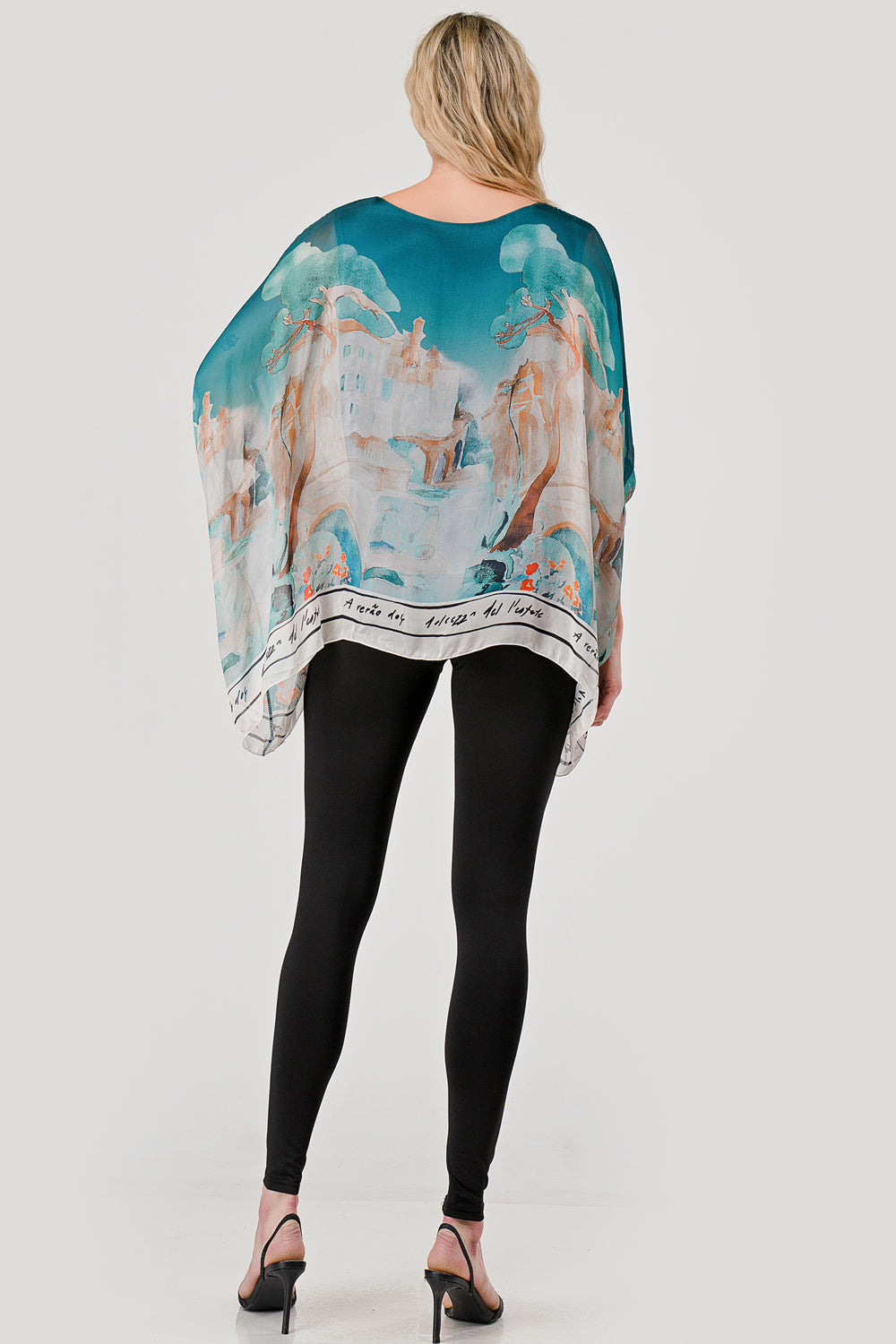 Raw Mode Love Tree Silk Top